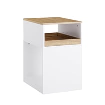 SoBuy ASK08-WN Caisson de Bureau Mobile avec 1 Tiroir Amovible et 2 Compartiments