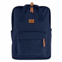 Sac à dos effet côtelé avec compartiment ordinateur