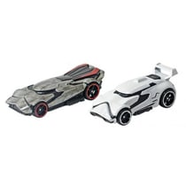 Pack de 2 vehicules star wars first order stormtrooper et captain phasma - hot wheels - mattel - dxp99