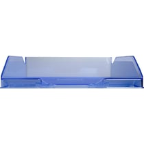 Corbeille à courrier Combo Midi translucide grainé Linicolor - Bleu glacé - x 6 - Exacompta