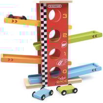 Cascade de voitures racing