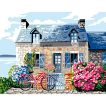 Princesse - Canevas Antique L'amour de Bretagne 50x65 cm 100% Coton