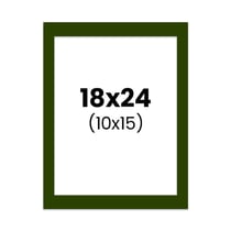 Passe-partout - Vert - 18x24cm - Photo 10x15cm - Pour cadre - Encadrement