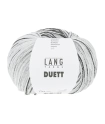 Fil à crocheter 100% Coton DUETT - Lang Yarns 02 Noir