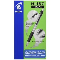 Porte-mines PILOT Super Grip H-187SL - Lot de 12 - 0,7 mm - Corps noir