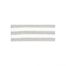 Bobine 25m Galon bandes argent/blanc
