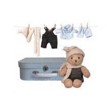 morris et ses habits dans une valise - Egmont Toys - Beige