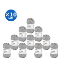 Lot de 10 pelotes QUATTRO de Lang Yarns – 500 g de coton mercerisé 23 Bleu