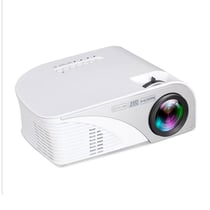 Videoprojecteur LED Portable 1200 Lumens HDMI USB Home Theater Blanc Blanc YONIS