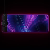 Tapis De Souris RGB Multifonctionnel Avec Chargeur Sans Fil Et Lumières Colorées Multicolore YONIS