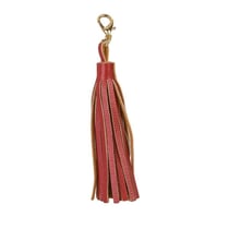 Pompon avec fermoir rouge 9cm
