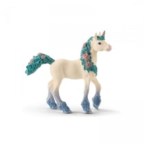 Figurine Licorne aux fleurs, poulain