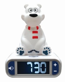 Réveil avec veilleuse Ours Polaire en 3D