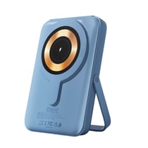 URBAN FACTORY Powerbank MagSafe 10000mAh avec port USB / USB-C et fonction Support Bleu