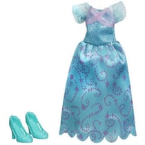 Robe de bal verte - ariel la petite sirene - habit disney - accessoire poupee - vetement poupee mannequin