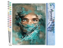 Peinture par Numéro Figured'Art - Regard envoutant - Kit de Loisir Créatif DIY Numéro d'Art Complet - 40x50cm sans châssis en bois