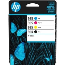 Cartouches d'encre HP 934/935 authentiques pour OfficeJet Pro 6200 - Pack de 4 (noir, cyan, magenta, jaune)