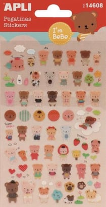 P 1F STICKERS OURSONS