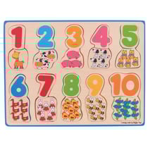 Puzzle association chiffres et couleurs