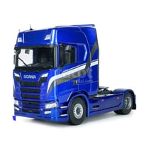 Voiture miniature de collection - SOLIDO - Scania 580S Highline 2023 - Bleu métal - Échelle 1/24 - Métal monté