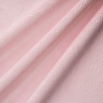 Tissu Doudou Ultra doux Ras Rose bébé Au mètre