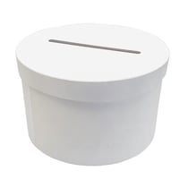 Urne ronde carton blanc D 24,5 x 15 cm