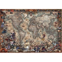 Puzzle pirate carte au tresor 2000 pieces - collection corsaire - educa - 18008