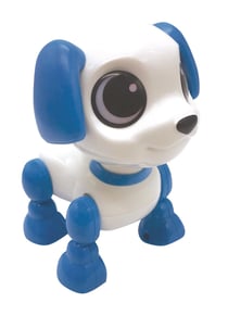 Power Puppy Mini - Chien robot avec effets lumineux et sonores, contrôle par claquement de main, répétition