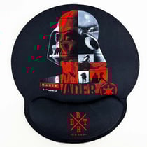 Wondee Tapis de Souris Ergonomique XXL Design Dark Vador avec Repose Poignet Noir