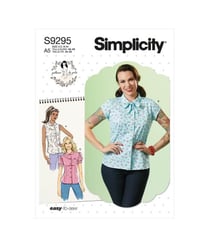 Patron Simplicity 9295 - Chemise ajustée avec variations de cols et manches du 34 au 50 (FR) S9295.A5 taille n°FR 34-42