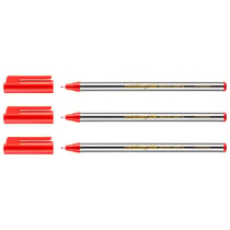 Lot de 3 feutres fins 0,6 mm - EDDING - Office Liner - Rouge