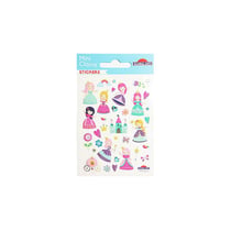 Autocollants - Mini Princesses - Dorures - 1,8 cm