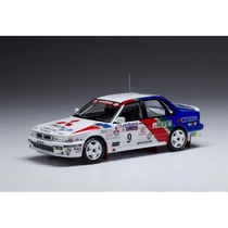 Miniature montée - IXO - Mitsubishi Galant VR-4 Eriksson 1990 - Échelle 1/43 - 2ème RAC Rallye - Livrée montée