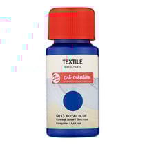 Peinture pour textile soie - bleu royal - Talens Art Creation - 50ml
