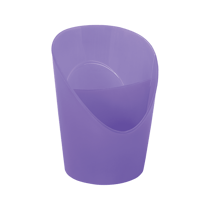 Pot à crayons - Violet - 2 compartiments - Plastique - 12,5x9cm - Esselte