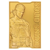 Metal Gear Solid 2 - Lingot Metal Gear Solid 2 Snake 24k Gold Plated Limited Edition