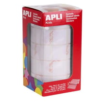 Apli Agipa - Gommettes rouleau Carré 20x20 mm Blanc x 1 770