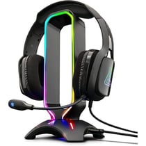 Support pour Casque Gamer - K-STAND RADON - RGB - USB - Noir