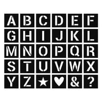 30 pochoirs alphabet 6x6 cm - Artemio