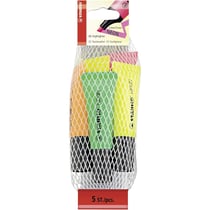 Lot de 10 filets de 5 surligneurs - STABILO - Pointe biseautée 2-5 mm - Neon