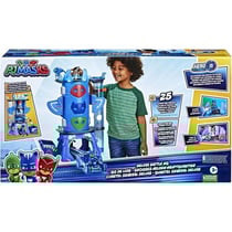 Coffret pyjamasques dj de luxe avec sons + 2 figurines + 1 véhicule - quartier général - hasbro f2101