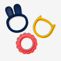 Lot de 3 anneaux de dentition souples Oxybul