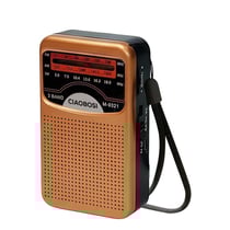 Avizar Radio Portable 3 Bandes FM / AM / SW Haute Précision et Compact Marron