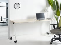 Bureau pliable Panneau de particules mélaminé (MFC) Marron clair CAVI - Beliani