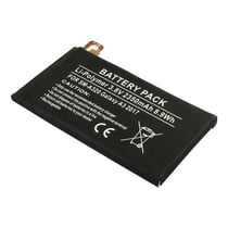 Avizar Batterie de Remplacement pour Smartphone Galaxy A3 2017 Li-Polymer 3.8V 2350mAh Noir / Blanc