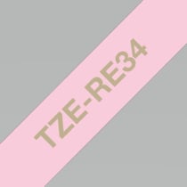 Ruban en tissu non adhésif brillant 12 mm rose doré P-Touch - Brother