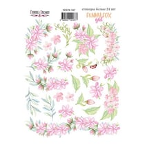 Planche de stickers couleur embelissement Fabrika Decoru FUNNY FOX GIRL 187