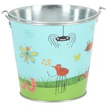 Seau de jardin motif insectes