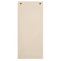 Paquet 100 fiches intercalaires horizontales unies perforées Forever - 105x240mm - Ivoire - x 12 - Exacompta