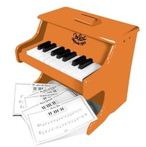 Piano orange sun en bois 18 touches + partitions - vilac - 50839 - jouet musical